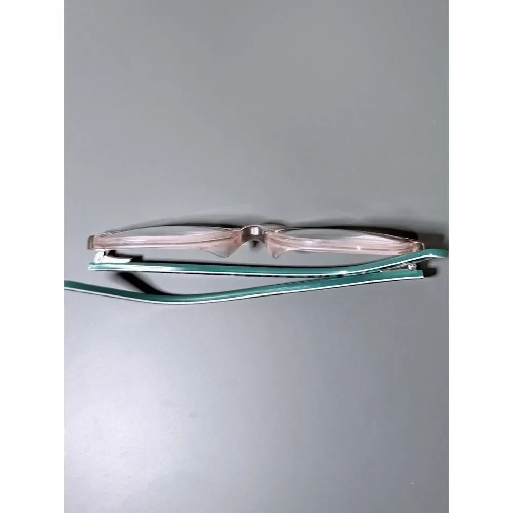 Marchon NYC Junior M-7501 Kids‎ Eyeglasses Pink Clear Teal Heart Print 46-15-130